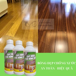 Sáp phủ bóng sàn TVS -500ML, phủ bóng mọi chất liệu sàn gỗ, gạch, đá bảo vệ sàn chống trơn trượt
