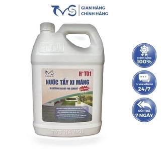 Tẩy Xi Măng TVS Tẩy Các Vết Bẩn Cơ Bản Trên Gạch, Ngói, Đá, Ron Gạch Đa Năng LOẠI 5 LÍT