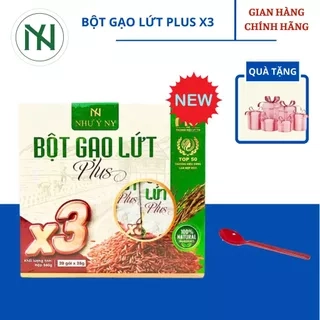 Bột Gạo Lứt Plus X3 Như Ý Ny Hỗ Trợ Giảm Cân Thay Thế Bữa Ăn Lành Mạnh Hộp 20 Gói