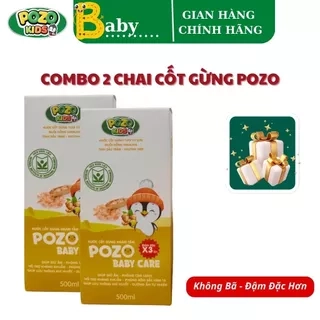 Nước Cốt Gừng Pozokid Giữ Ấm Cho Bé COMBO 2 HỘP TIẾT KIỆM