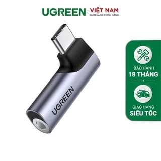 Đầu Chuyển Đổi Type C sang 3.5mm UGREEN Hỗ Trợ Chip DAC CM460 20194 - Hàng Chính Hãng