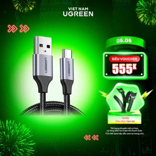 Cáp sạc USB 2.0 A sang Type C Ugreen US288 | Dòng sạc 3A 15W 18W | Hỗ trợ QC 3.0 | Bảo Hành 1 đổi 1 18 Tháng 60124