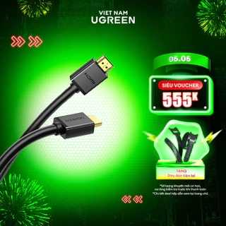 Cáp HDMI 2.0 tốc độ cao Ugreen HD104 Dùng cho Xiaomi Mi Box PS4 Bộ Chia HDMI Cáp Chuyển Đổi HDMI | Cổng Mạ Vàng 4K 1080P
