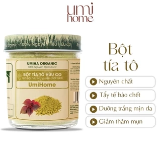 Bột Lá Tía Tô nguyên chất UMIHOME 40G dưỡng trắng da, đắp mặt nạ ngừa mụn hiệu quả