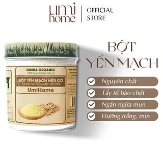 Bột Yến Mạch đắp mặt hữu cơ UMIHOME nguyên chất 135G