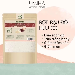 Bột Đậu Đỏ tẩy da chết UMIHA 40G - Tắm trắng, đắp mặt nạ dưỡng da, tẩy da chết mờ thâm với Bột đậu đỏ hữu cơ