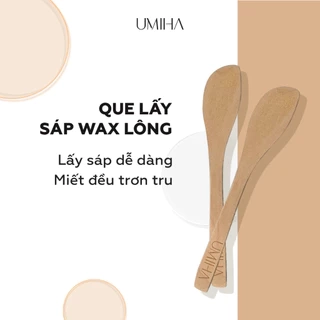 Que gỗ lấy sáp wax lông UMIHA - Dễ dàng lấy wax sử dụng trên bề mặt da giúp wax lông hiệu quả