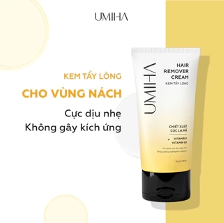 Tẩy lông nách UMIHA (85ml) - Kem tẩy lông dành riêng cho tẩy lông nách và vùng da nhạy cảm với chiết xuất Cúc La Mã