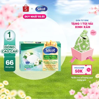 Bông trang điểm (bông tẩy trang) Silcot 82 miếng/hộp