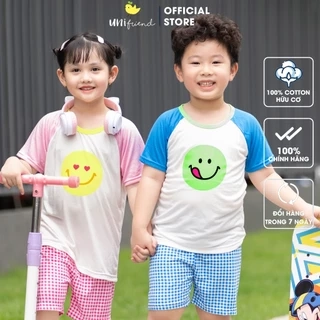 Đồ bộ ngắn tay quần áo Cool Feel mịn siêu mỏng mát mặc nhà mùa hè cho bé trai Unifriend Hàn Quốc U2024