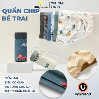 Set quần chip tam giác cotton organic cho bé gái Unifriend Hàn Quốc, Size 9-45kg