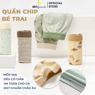Set quần chip đùi cotton spandex cho bé gái và bé trai Unifriend Hàn Quốc, Size 11-35kg