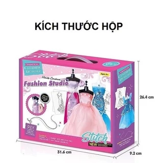 Đồ Chơi Thiết Kế Thời Trang, Dụng Cụ May Vá Thủ Công - cực kì an toàn vì KHÔNG MAY VÁ