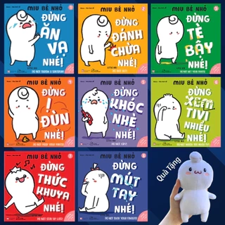 Sách Ehon Miu Bé Nhỏ - Phần 1 - Tặng Miu nhồi bông xinh xắn - Song Ngữ Anh - Việt (1-6 tuổi)