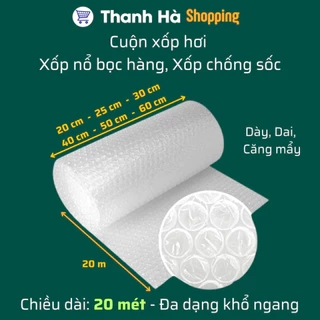 Xốp chống sốc, xốp hơi bọc hàng, bóng khí, xốp chống xốc giá rẻ - Dài 20m