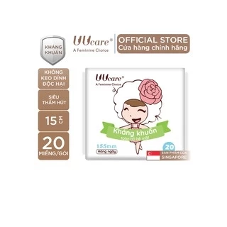 Băng vệ sinh UUcare Young Girl Cooling Soft ban ngày 24cm 8 Miếng/Gói