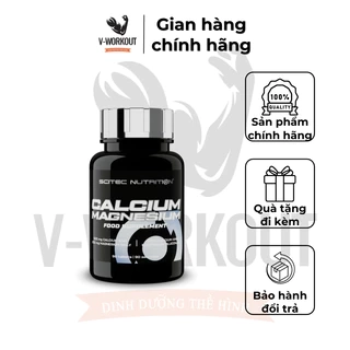 Calcium – Magnesium Scitec Nutrition Lọ 90 Viên Thực Phẩm Hỗ Trợ Sức Khỏe Xương và Hệ Miễn Dịch
