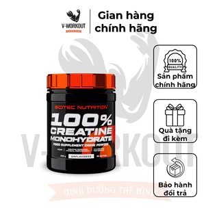 Creatine | Creatine Monohydrate 300G - Tăng Năng Lượng Sức Mạnh Sức Bền, Bơm Máu Vào Cơ | SCITEC NUTRITION