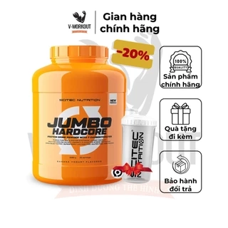 Sữa Tăng Cân, Tăng Cơ Nạc | JUMBO HARCORE 3060G - 22 lần dùng| Mass Tăng Cân Tăng Cơ Nạc Tránh Tích Mỡ |SCITEC NUTRITION