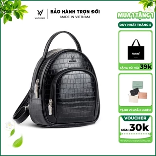 Balo da nữ thời trang vân da cá sấu VACHINO-BG028