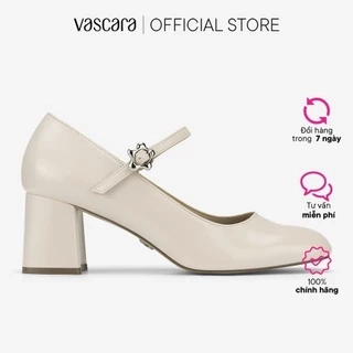 Vascara Giày Bít Mũi Tròn Block Heel - BMN 0710