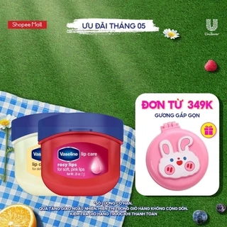 Combo 2 sáp dưỡng môi Vaseline dạng hũ Lips Care 7gx2 (Hồng xinh và Ngọt Ngào)