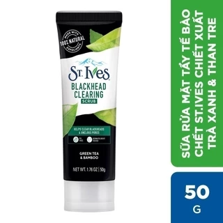 [QUÀ TẶNG KHÔNG BÁN] Sữa rửa mặt tẩy tế bào da chết St.Ives chiết xuất Trà xanh & Than Tre 50G