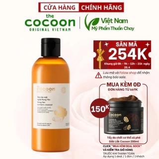 Bigsize - Sữa rửa mặt nghệ Hưng Yên Cocoon giúp da sạch mịn và rạng rỡ 310ml - Mỹ phẩm thuần chay Việt
