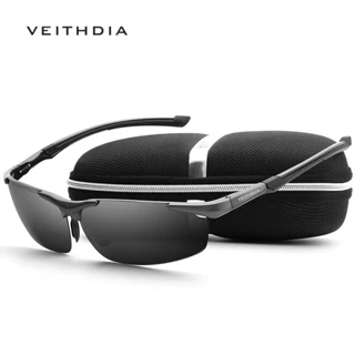 Kính mát lái xe VEITHDIA 6592 phân cực bằng nhôm magiê thời trang chất lượng cao cho nam