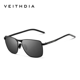 Kính râm phân cực nam VEITHDIA 2462 gọng vuông cổ điển
