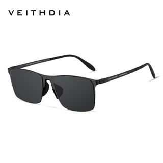 Kính râm phân cực Nylon độ phân cực cao bằng thép không gỉ vuông VEITHDIA dành cho nam có khả năng chống tia cực tím Thích hợp cho ngoài trời V812