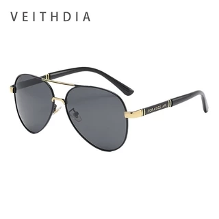 VEITHDIA Kính râm nam kiểu cổ điển phân cực phi công UV400 bảo vệ khi lái xe Z5183