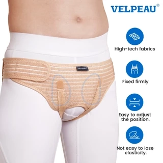 Đai Giảm Đau VELPEAU Hernia Kèm 2 Miếng Đệm Nén Có Thể Tháo Rời