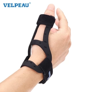 Dụng cụ hỗ trợ ngón tay cái VELPEAU chất liệu silicon - Nẹp ổn định bán cứng không thấm nước cho viêm gân, De Quervains, Viêm khớp, Trigger Finger, phù hợp với cả hai tay