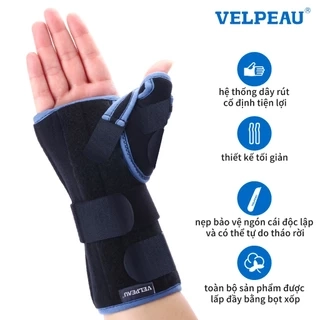 Nẹp đeo cổ tay Velpeau với găng tay bảo vệ ngón cái cho bệnh hội chứng De Quervain, đau cổ tay, ổn định cho viêm gân, viêm khớp, trật khớp & gãy xương hỗ trợ cánh tay.