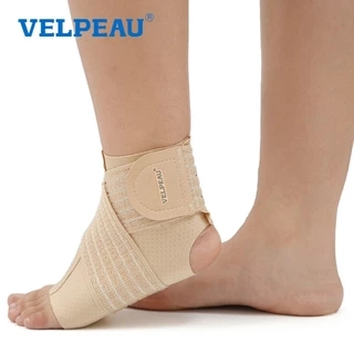 Tay áo hỗ trợ mắt cá chân VELPEAU dành cho thể thao, chạy bộ, sưng và bong gân mắt cá chân hở gót chân Nẹp nén cho nam và nữ