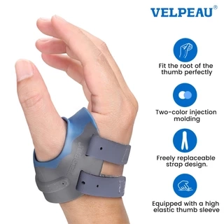 Velpeau CMC Nẹp ngón tay cái cho bệnh viêm xương khớp - với Nẹp hạn chế bộ nhớ hình dạng, Bộ ổn định khớp CMC, Viêm khớp ngón tay cái cơ bản Giảm đau và hỗ trợ cho phụ nữ và nam giới