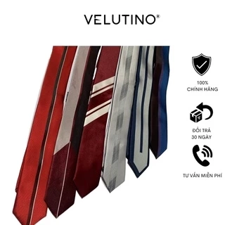 Cà vạt nam Velutino họa tiết nam tính trẻ trung bản nhỏ