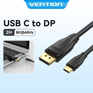 Cáp chuyển đổi USB sang DP Vention 8K 60Hz/2K144Hz kết nối USB C sang laptop/máy chiếu 1080P