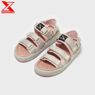 Giày xăng-đan Nữ ZX 3128 Pink cream 3 quai phối lót hồng đế Phylon 3 lớp 3cm