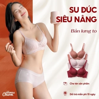 Áo lót nữ Venus Charm ren đệm dày nâng ngực 6cm cho form ngực nhỏ bản lưng to 6018