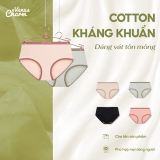 Quần lót nữ cotton cạp eo mỏng Venus Charm 09207