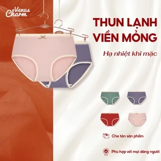 Quần lót trơn chất liệu thun lạnh mềm mịn co giãn ôm mông cho nữ Venus Charm 6979