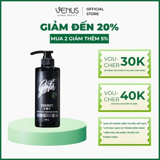 Sữa tắm - gội hương nước hoa Nam 2in1 Gota bạc hà mát lạnh 480G