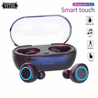 Tai nghe thể thao VITOG Y50 TWS Bluetooth 5.0 không dây cho thiết bị Android IOS chất lượng cao