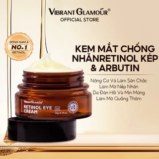 Kem Dưỡng Mắt VIBRANT GLAMOUR Retinol Gấp Đôi, Giảm Nếp Nhăn & Mờ Vết Chân Chim & Giảm Quầng Thâm & Nuôi Dưỡng Và Phục Hồi Sâu Vùng Da Quanh Mắt 20g