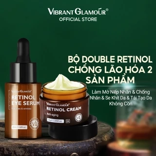 Retinol Tinh Chất Mắt + Kem Dưỡng VIBRANT GLAMOUR Chống Lão Hóa Chống Nhăn Làm Sáng Vết Thâm Nám