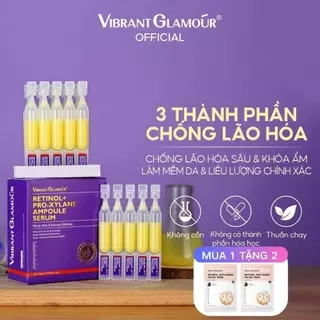 Serum Retinol Pro-xylane 3X Chống Lão Hóa 15pcs*2ml VIBRANT GLAMOUR Làm Săn Chắc & Giảm Nếp Nhăn & Làm Mịn Da & Tăng Cường Rạng Rỡ & Dưỡng Ẩm Sâu
