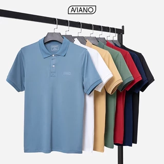 Áo Polo Nam AVIANO Trơn Nhiều Màu Basic Thanh Lịch,Chất Liệu Poly Cao Cấp Thoáng Khí Thấm Hút Mồ Hôi