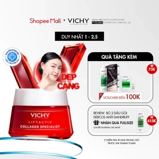 Kem dưỡng ngăn ngừa lão hóa, làm săn chắc da Vichy Liftactiv Collagen Specialist 50ml